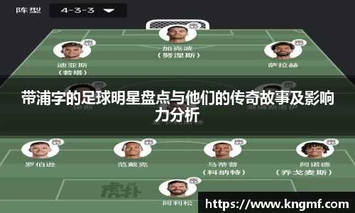 带浦字的足球明星盘点与他们的传奇故事及影响力分析